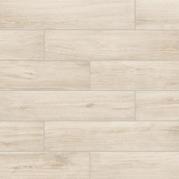 Chalet Natural 8 in. x 36 in. Light Beige Matte Porcelain Floor and Wall Tile (27 cases / 419.58 sq. ft. / Pallet)