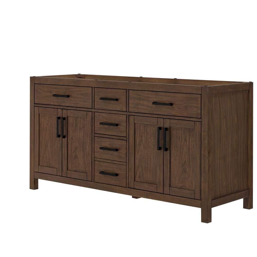 Beckett 65 in. Bath Vanity Cabinet without Top in Dark Walnut price history on PriceWatchPro