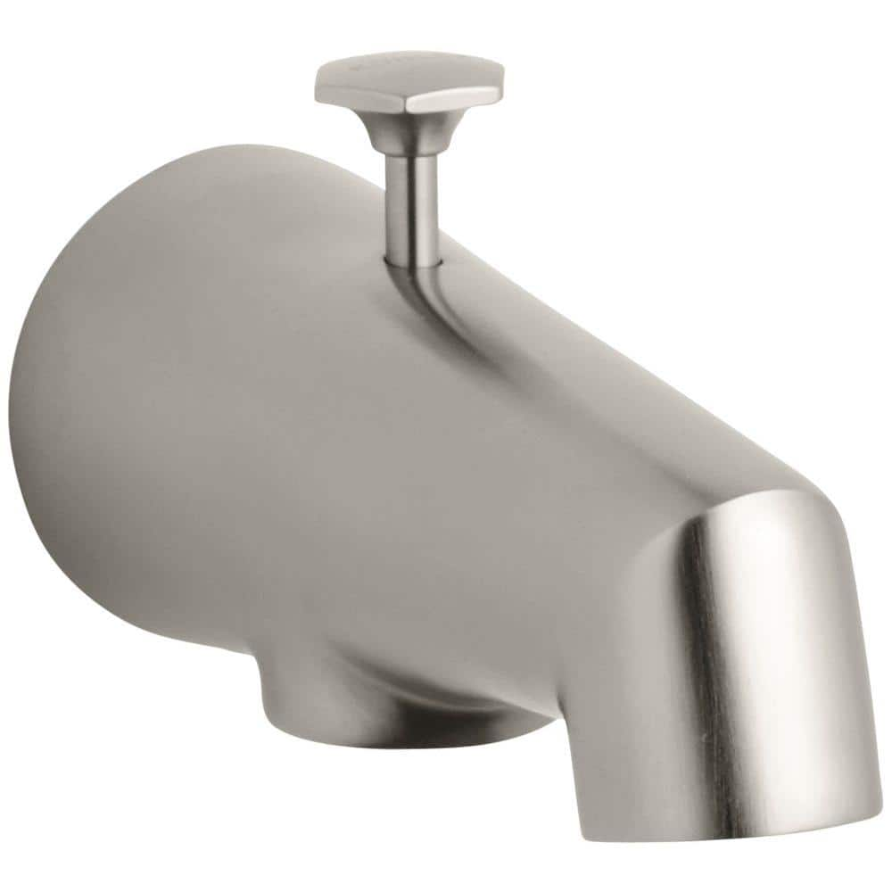 KOHLER Antique Standard Diverter Bath Spout in Vibrant Brushed Nickel