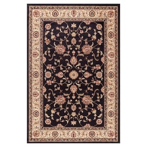 Jewel Marash Black 7 ft. x 9 ft. Area Rug