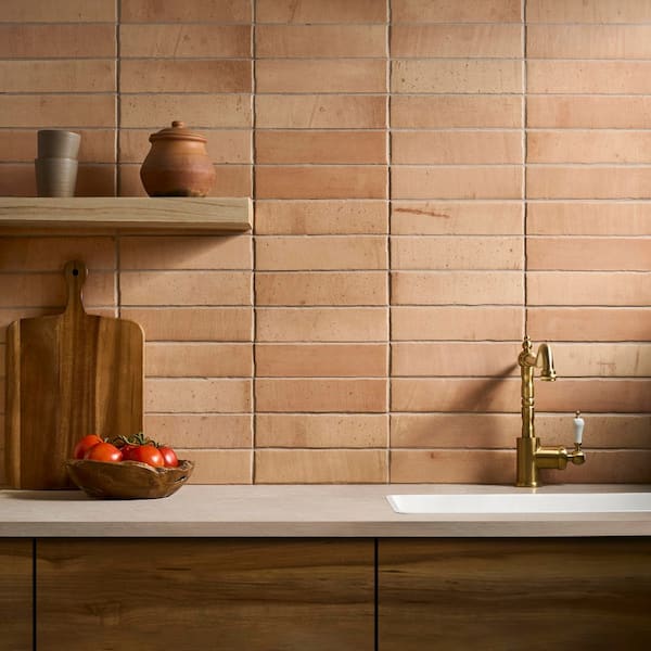 Ivy Hill Tile Sienna Terracotta Sand 2.55 in. x 9.84 in. Matte