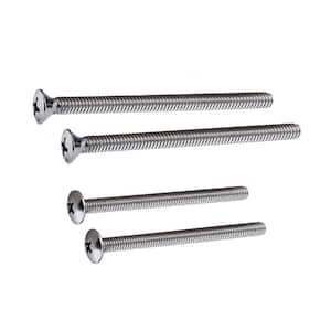 4 8/15 in. 4-Pack Screw Set in Chrome for Moen and Delta