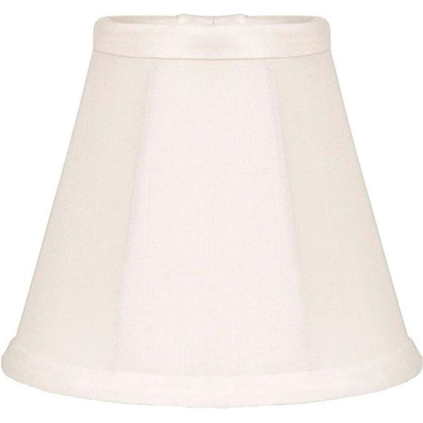 Finishing Touch Stretch Empire Eggshell Faux Silk Chandelier Shade