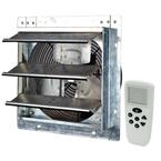 772 CFM Silver Electric Powered Gable Mount Shutter Fan/Vent