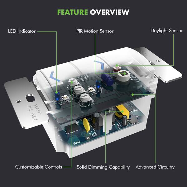 120° LED Outdoor Infrared PIR Motion Sensor Detector Wall Light Switch DC 3-12V 