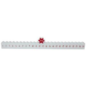 2 in. H x 24 in. W Red and White Joy Christmas Countdown Decoration