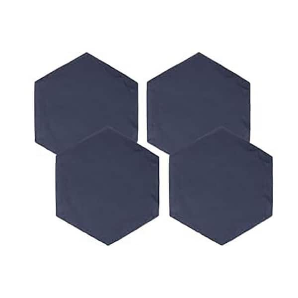 18.3 in. x 15.7 in. x 1.5 in. Round Beige Limestone Plastic Box Stepping Stones Landscaping Supply 4-Pieces