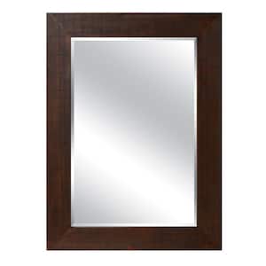Guelph 43.3 in. H x 31.5 in. W Rectangular Wood Brown Mirror