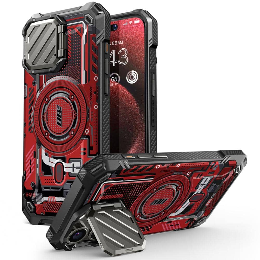 iPhone 15 Pro Max 6.7 inch Unicorn Beetle MAG XT MagSafe Case- Red Circuit price history on PriceWatchPro