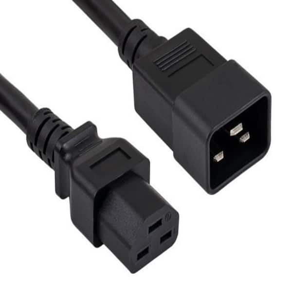 SANOXY 6 ft. 12 AWG 20 Amp 250-Volt Heavy-Duty Power Cord (IEC320 C20 ...