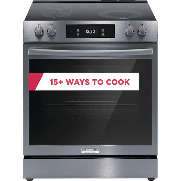 GE 30 in. 5.3 cu. ft. Slide-In Electric Range in Stainless Steel with Self  Clean JS645SLSS - The Home Depot