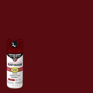 12 oz. Custom Spray 5-in-1 Satin Brick Red Spray Paint (Case of 6)