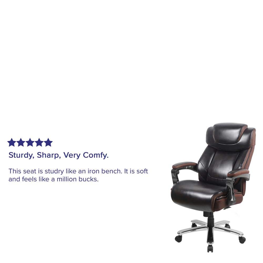 Esmeralda High-Back Brown LeatherSoft Executive Swivel Chair