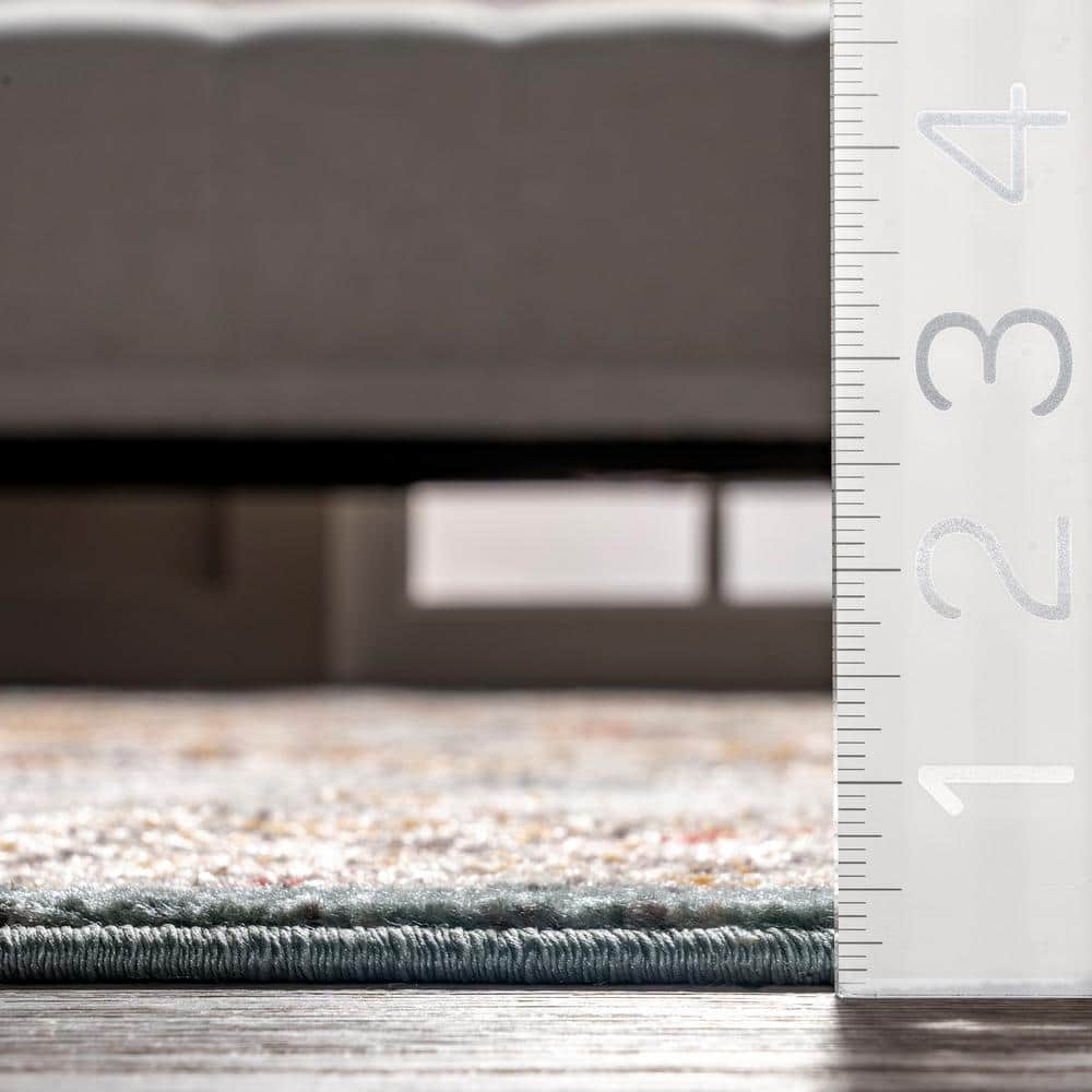 Beige Vintage Medallion Synthetic Area Rug