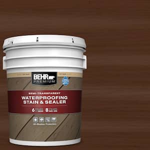 5 gal. #ST-123 Valise Semi-Transparent Waterproofing Exterior Wood Stain and Sealer