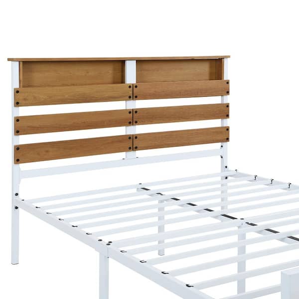 Wood Bed Frame With Headboard, How To Assemble A Bed Frame With Headboard And Footboard