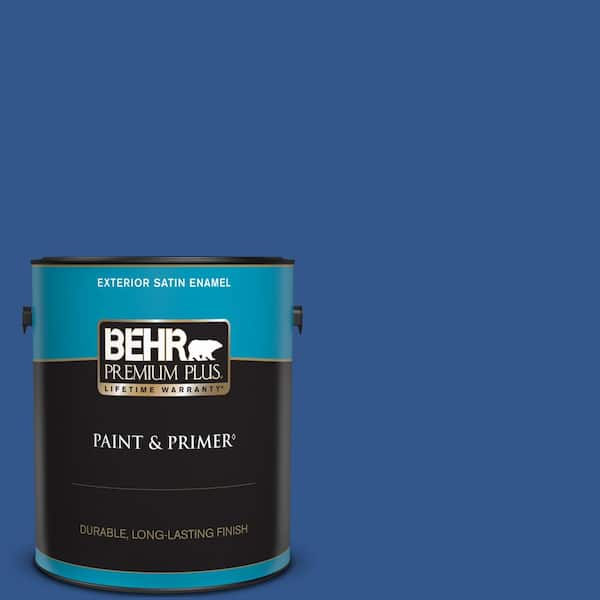 BEHR PREMIUM PLUS 8 oz. #PPU15-03 Dark Cobalt Blue Satin Enamel
