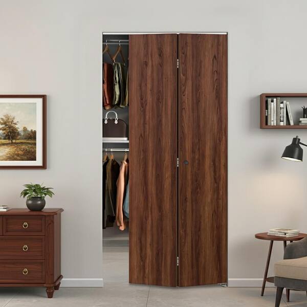 CALHOME 32 in. x 80 in. x 3/4 in. Solid Core Walnut Composite