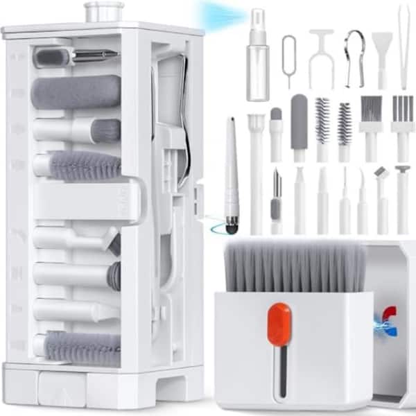 32-in-1 Phone and Electronic Cleaning Kit w/ Charging Port Cleaner, Stylus Pen, SIM Tool, Keyboard Brush, Speaker Brush