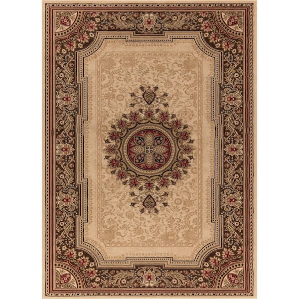 Concord Global Trading Ankara Chateau Ivory 3 ft. x 4 ft. Area Rug
