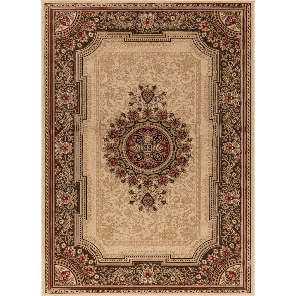 Ankara Chateau Ivory 4 ft. x 5 ft. Area Rug price history on PriceWatchPro