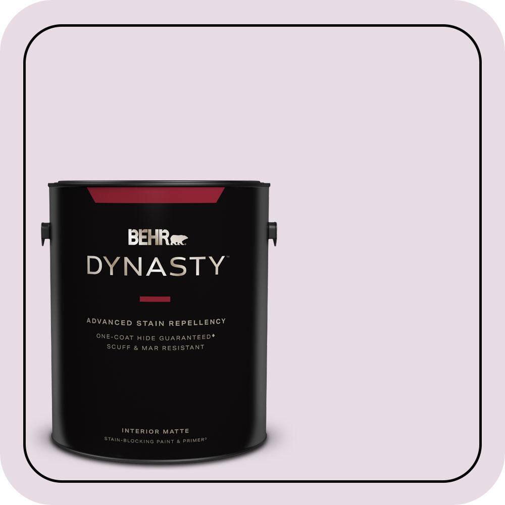 1 gal. #680E-2 Iced Mauve Matte Interior Stain-Blocking Paint & Primer