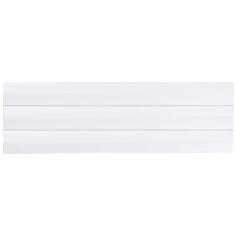 Ivy Hill Tile Apex Bianco White 5 in. x 0.66 in. Polished Porcelain ...