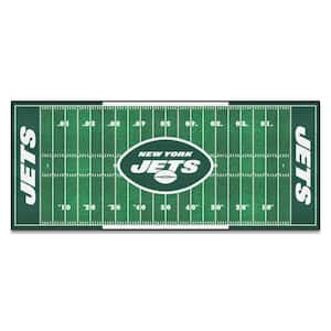 New York Jets 3 ft. x 6 ft. Football Field Rug Runner Rug