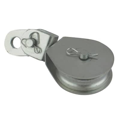 3-1/8 in. Zinc-Plated Swivel Eye Cable Block