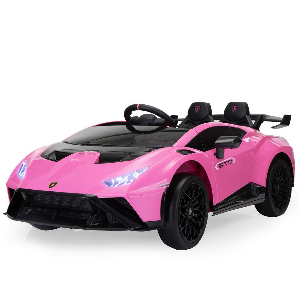 TOBBI 24-Volt Licensed Lamborghini Kids Ride On Car With Remote Control ...