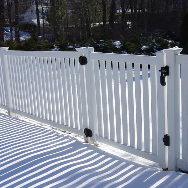 Weatherables Crestview 4 ft. H x 8 ft. W White Vinyl Pool Fence Panel