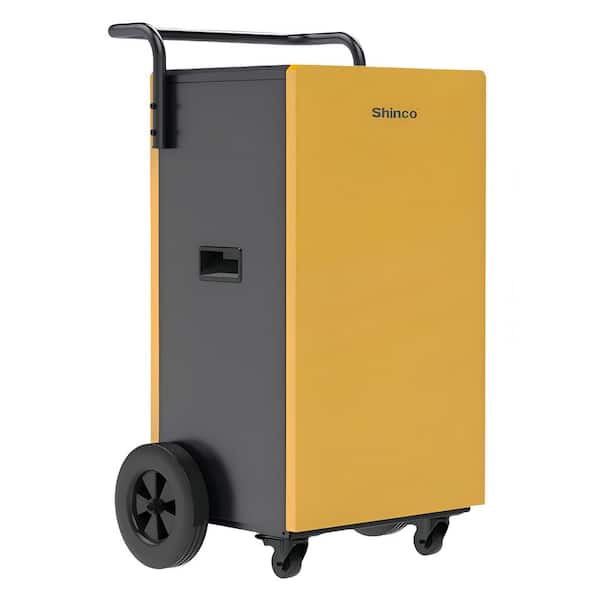 Atemomen 210 pt. 6500 sq. ft. Bucketless Commercial Dehumidifier in Gray with Drain Hose and Pump, Dehumidifier for Basement
