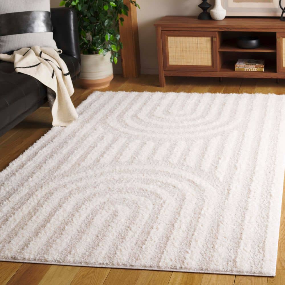 Norway 5 ft. x 8 ft. Ivory/Gray Minimalist Geometric Area Rug price history on PriceWatchPro