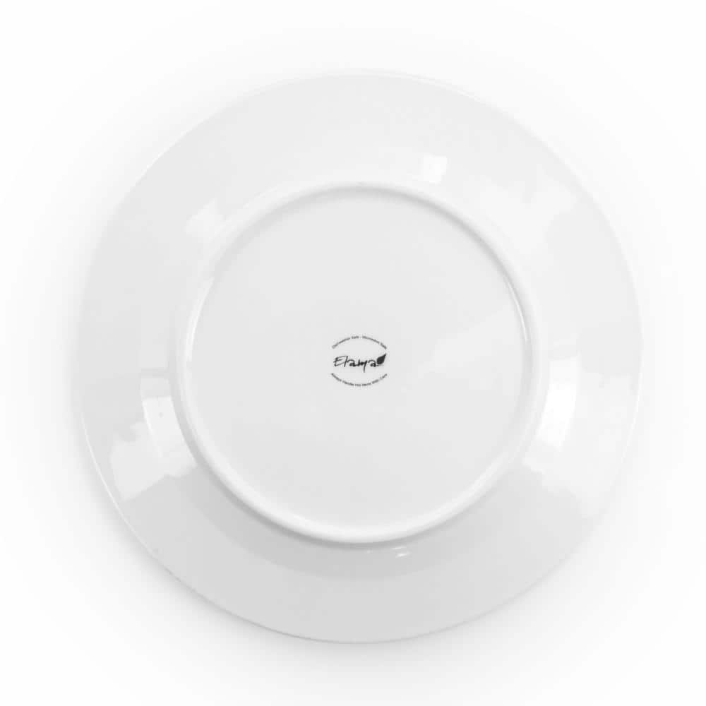 White Porcelain 16-Piece Round Dinnerware Set