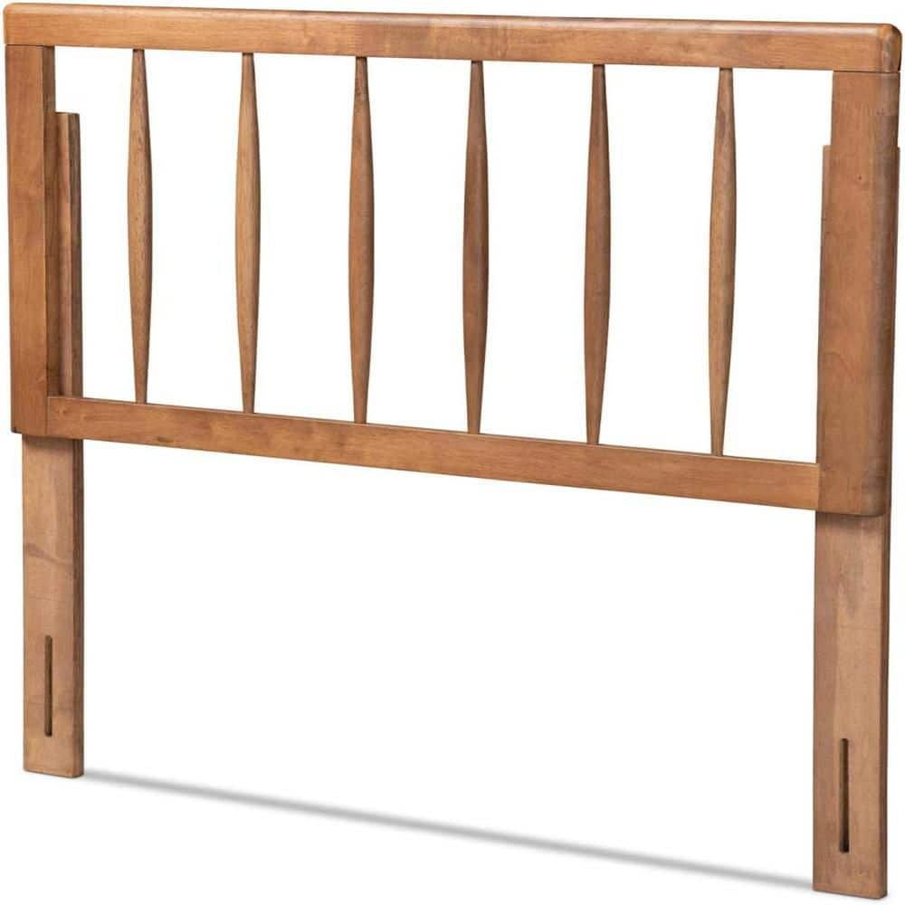 Walnut Finish Twin Open Frame Headboard, Sturdy Wood Build Headboard for Bedframes