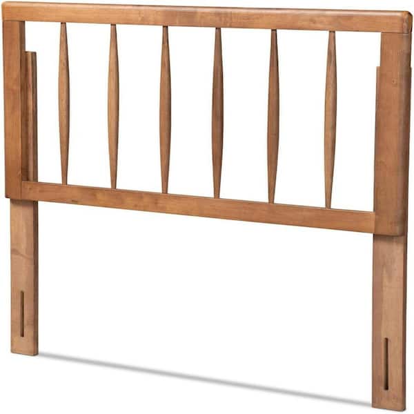Walnut Finish Twin Open Frame Headboard, Sturdy Wood Build Headboard for Bedframes