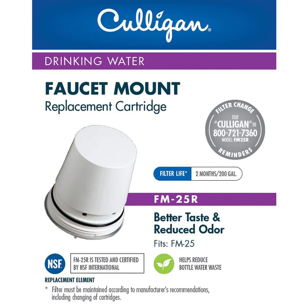 Culligan Chrome Faucet Mount Replacement Filter Cartridge