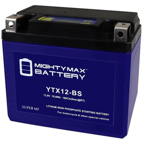MIGHTY MAX BATTERY 12-Volt 10Ah, 270 CCA, Lithium Iron Phosphate (LiFePO4) Battery