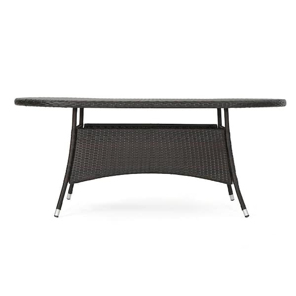 Oval Dining Rattan Table