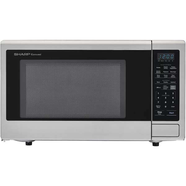 Sharp Carousel 2.2 cu. ft. Countertop Microwave Oven in Stainless Steel