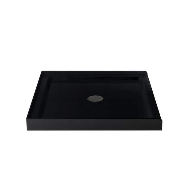 35.40 in. L x 35.40 in. W Alcove Shower Pan Base with Center Drain
