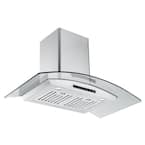 GCL636 36 in. Convertible Wall Mounted Range Hood in Stainless Steel with Night Light Feature