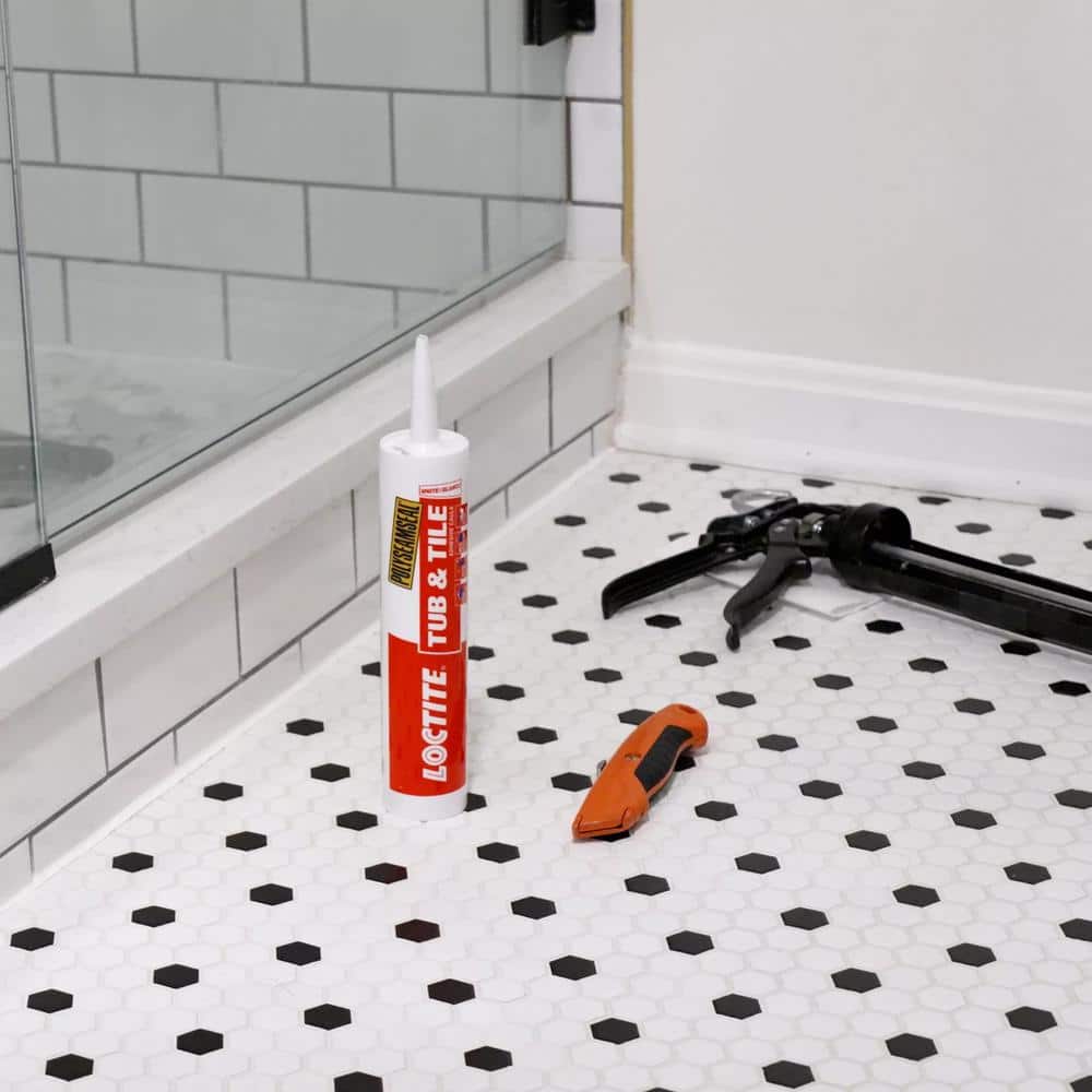 Clear Acrylic Multipurpose Caulk Sealant for Tub and Tile, 10 oz, Pack of 12