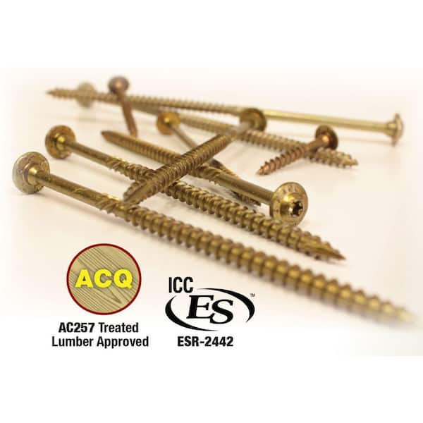 Jake Sales #17 X 10"" Construction Lag Screw Exterior Coated Torx/Star Drive Heavy Duty Structural