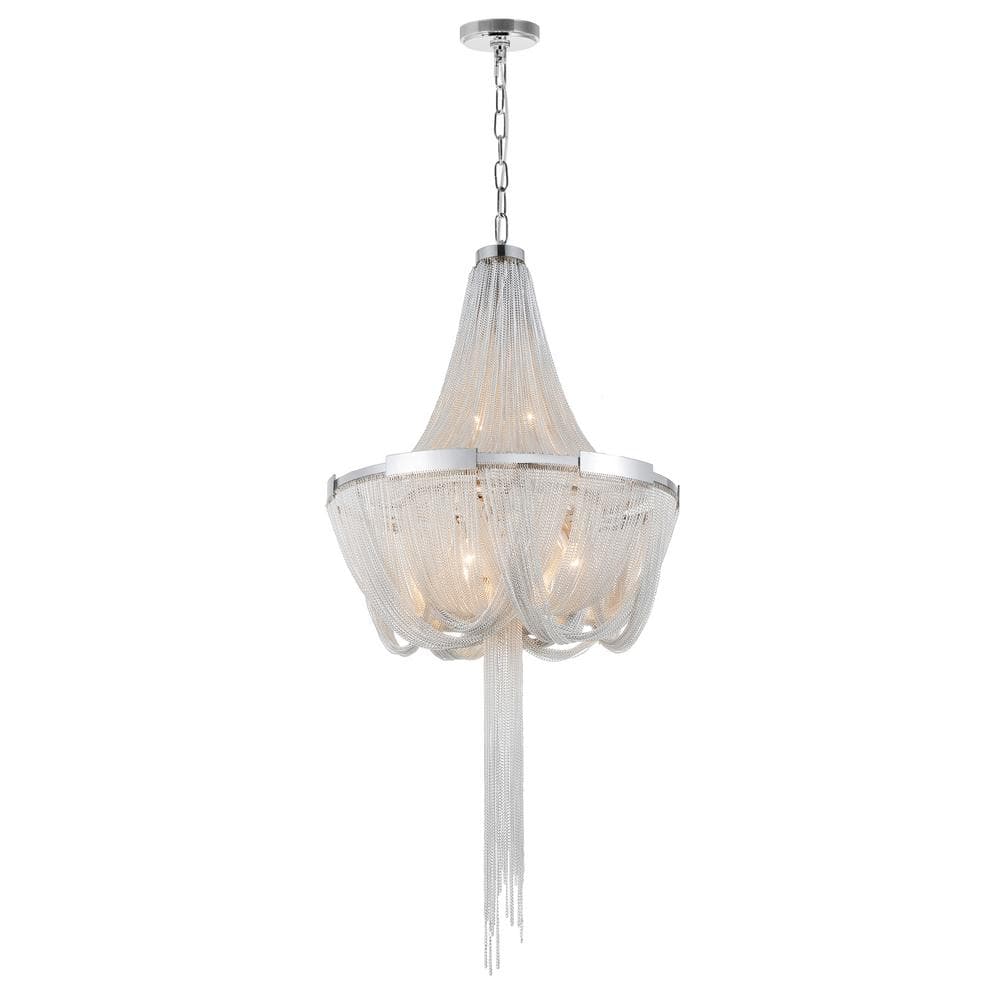 Enchanted 6 Light Down Chandelier With Chrome Finish price history on PriceWatchPro