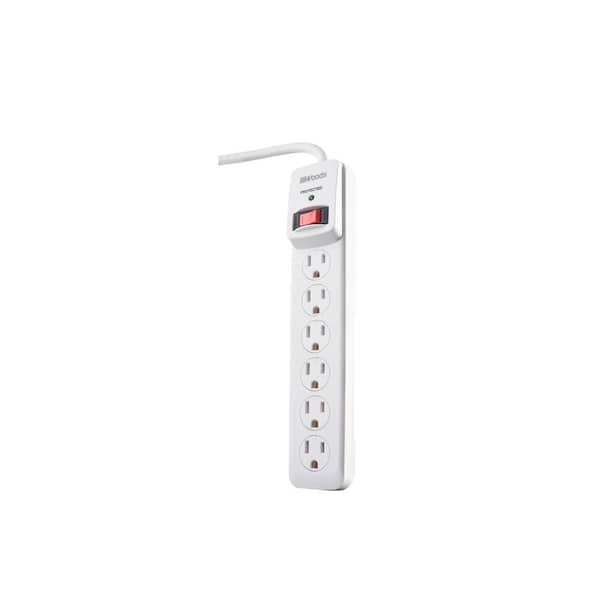 Woods 6-Outlet Surge Strip with 3 ft. Cord