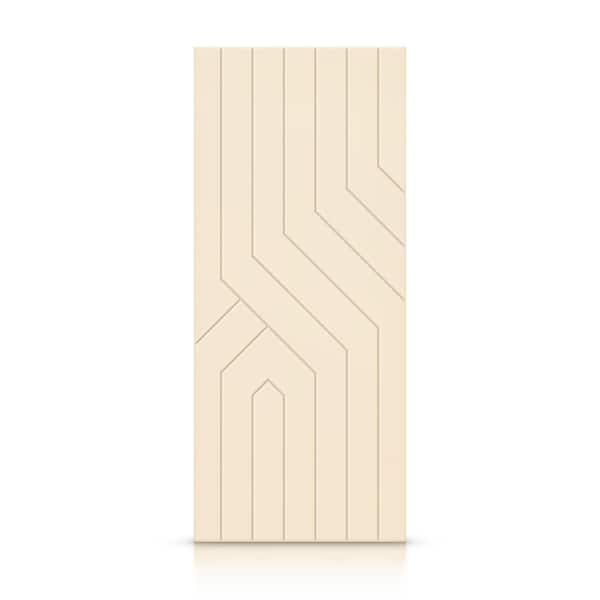 CALHOME 24 in. x 80 in. Hollow Core Beige Painted Composite MDF Interior Door Slab