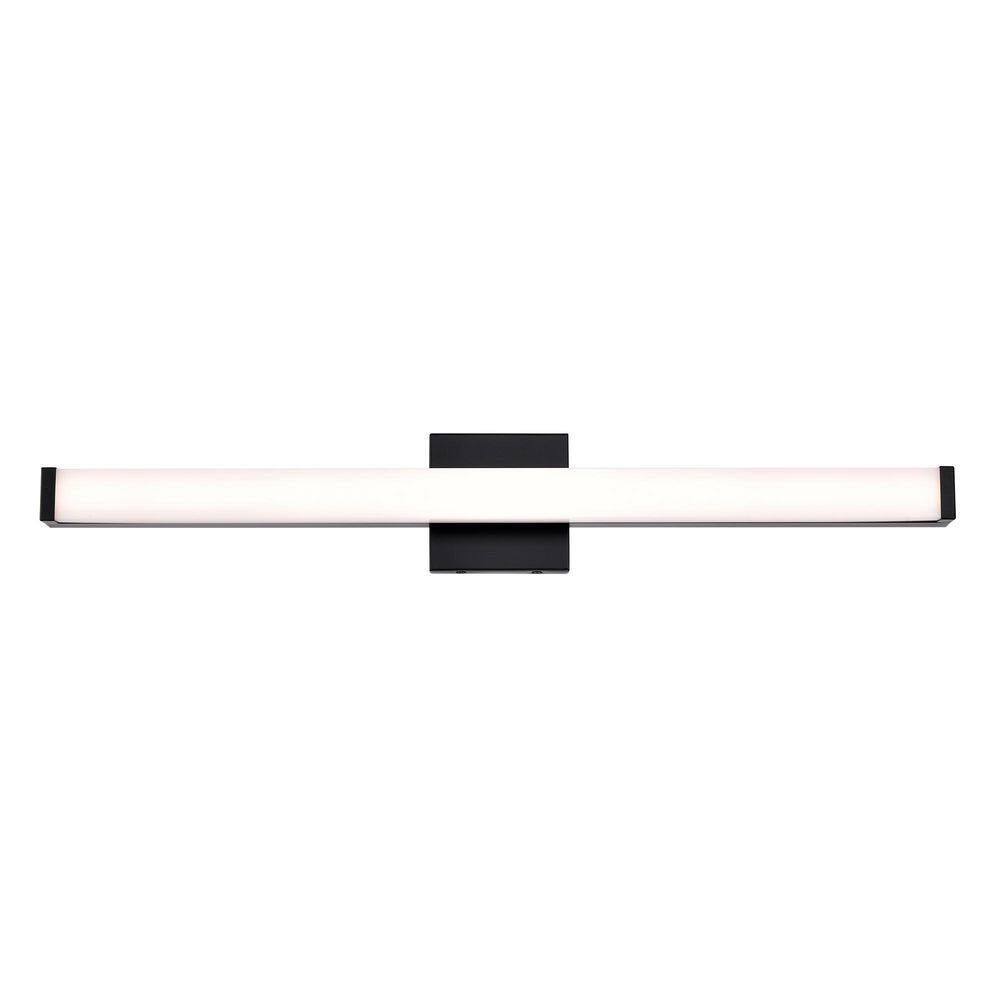 30 in. Matte Black Modern 20W 3000K Integrated LED Bathroom Vanity Light Bar with Acrylic Shade for Washroom price history on PriceWatchPro