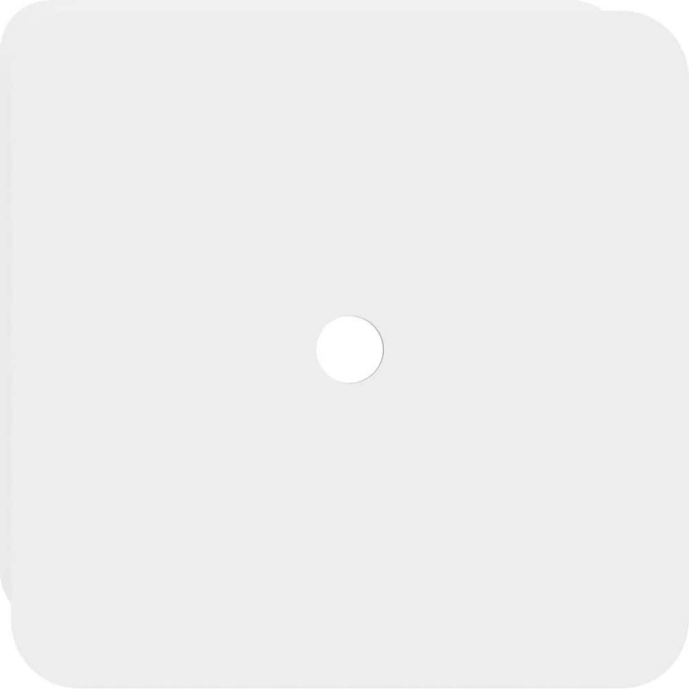 White PVC Contemporary Square Ceiling Medallion 10"