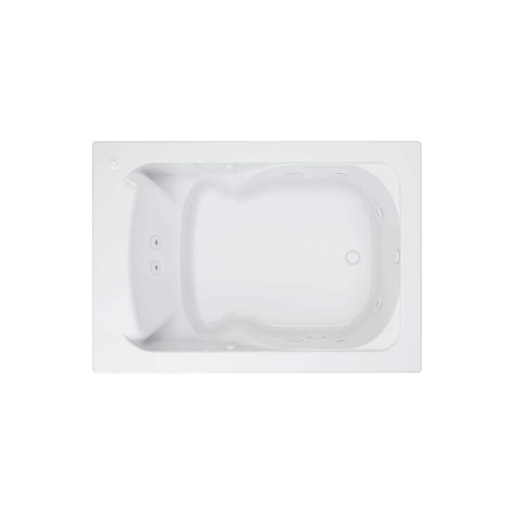 American Standard Evolution 60 in. x 36 in. Whirlpool Tub with EverClean Reversible Drain in White -  2771VC.020